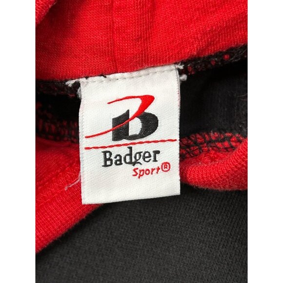 Hurricanes Football Hoodie Youth size Large Black & Red Pullover Sportwear - Picture 10 of 11